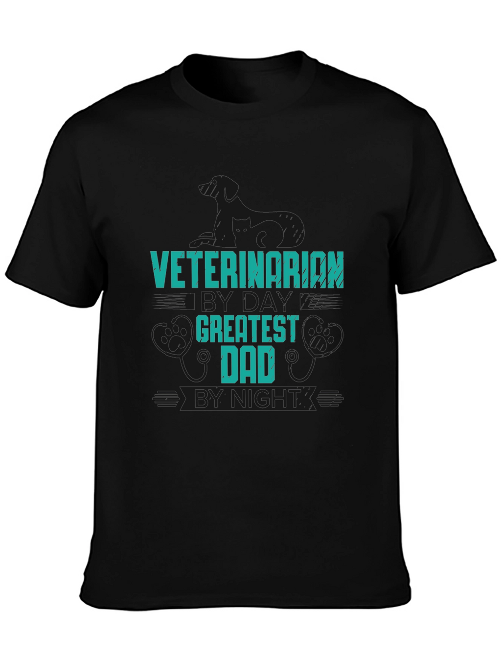 Veterinarian Greatest Dad T-Shirt