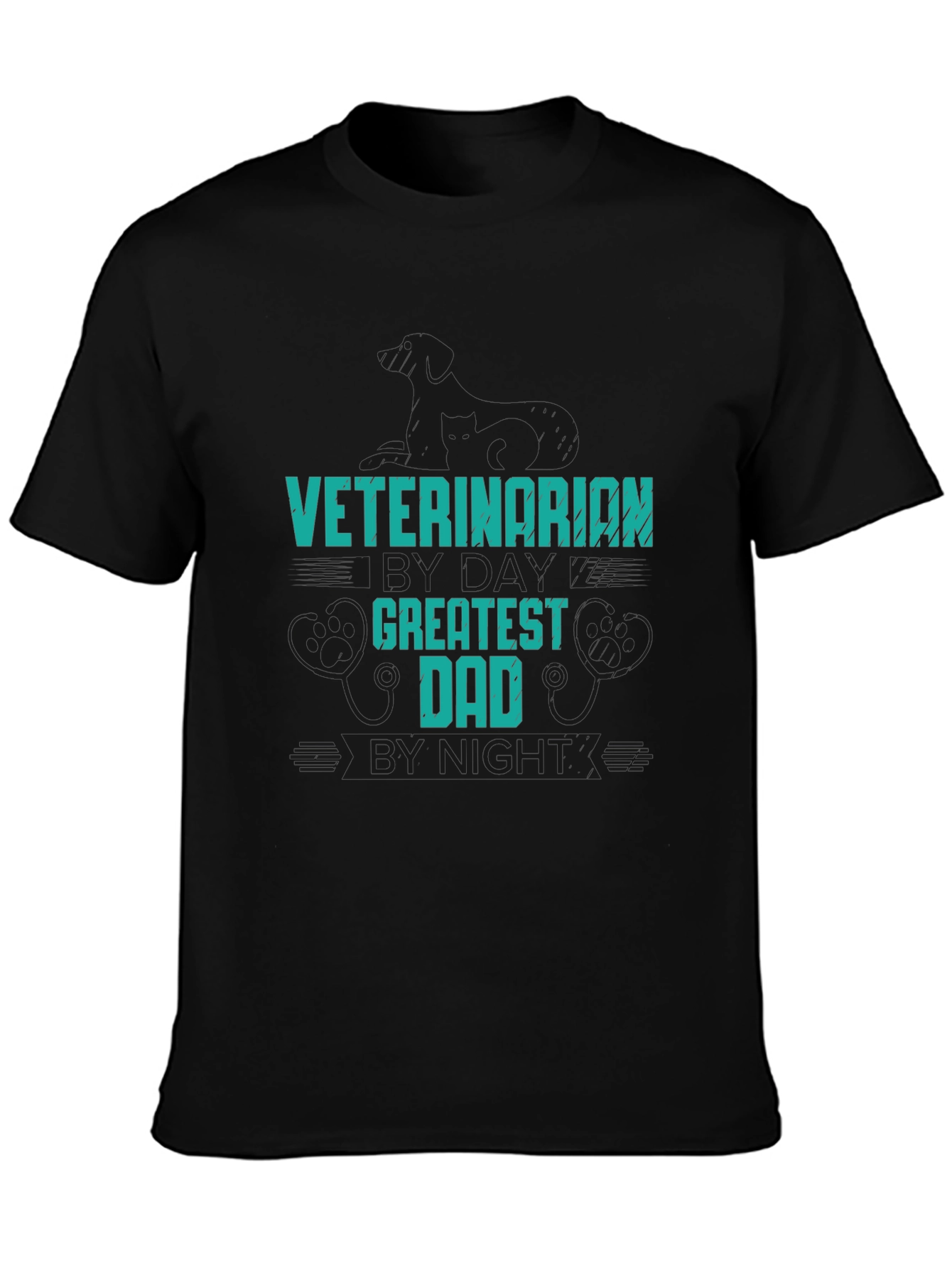 Veterinarian Greatest Dad T-Shirt