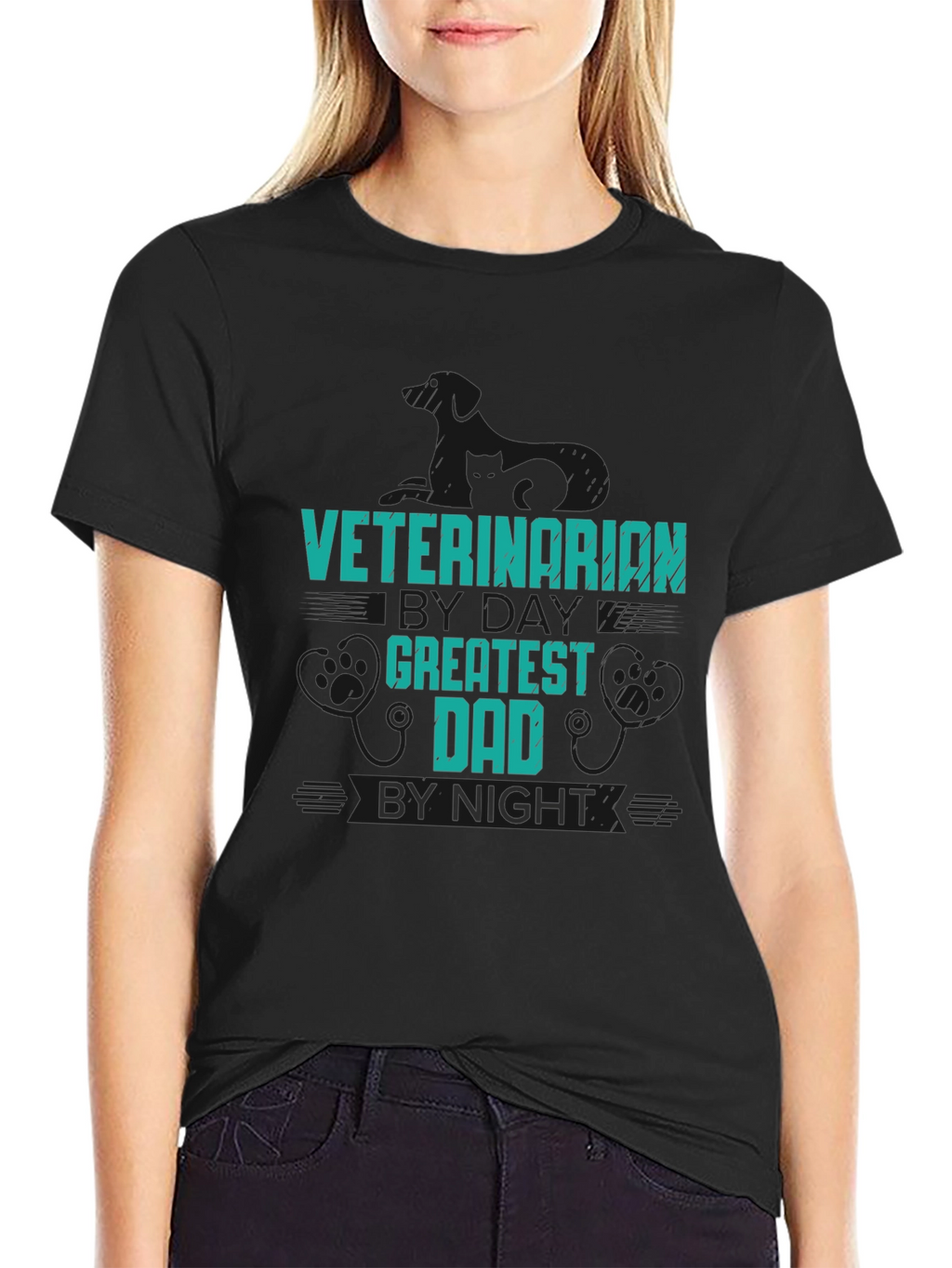 Veterinarian Greatest Dad T-Shirt