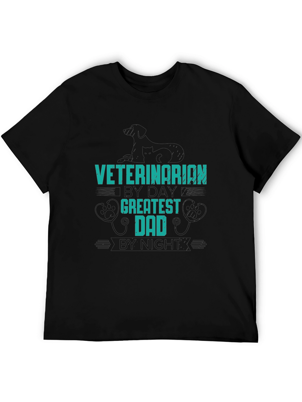 Veterinarian Greatest Dad T-Shirt