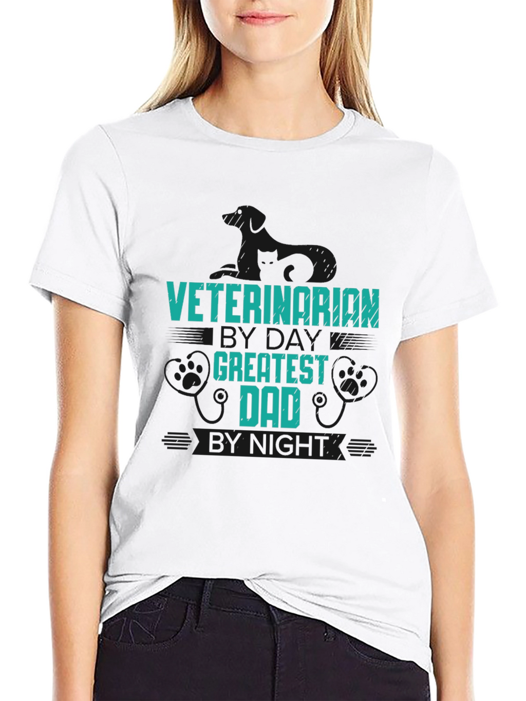 Veterinarian Greatest Dad T-Shirt