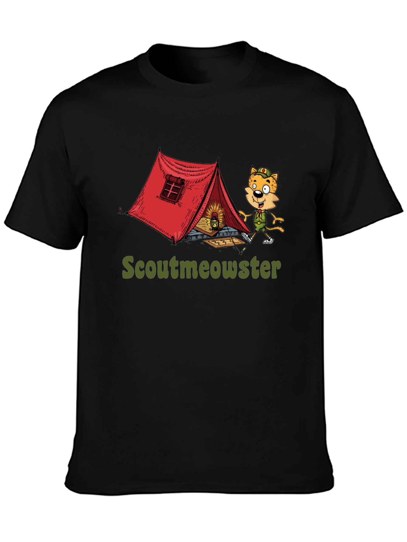 Scoutmeowster Camping Graphic T-Shirt