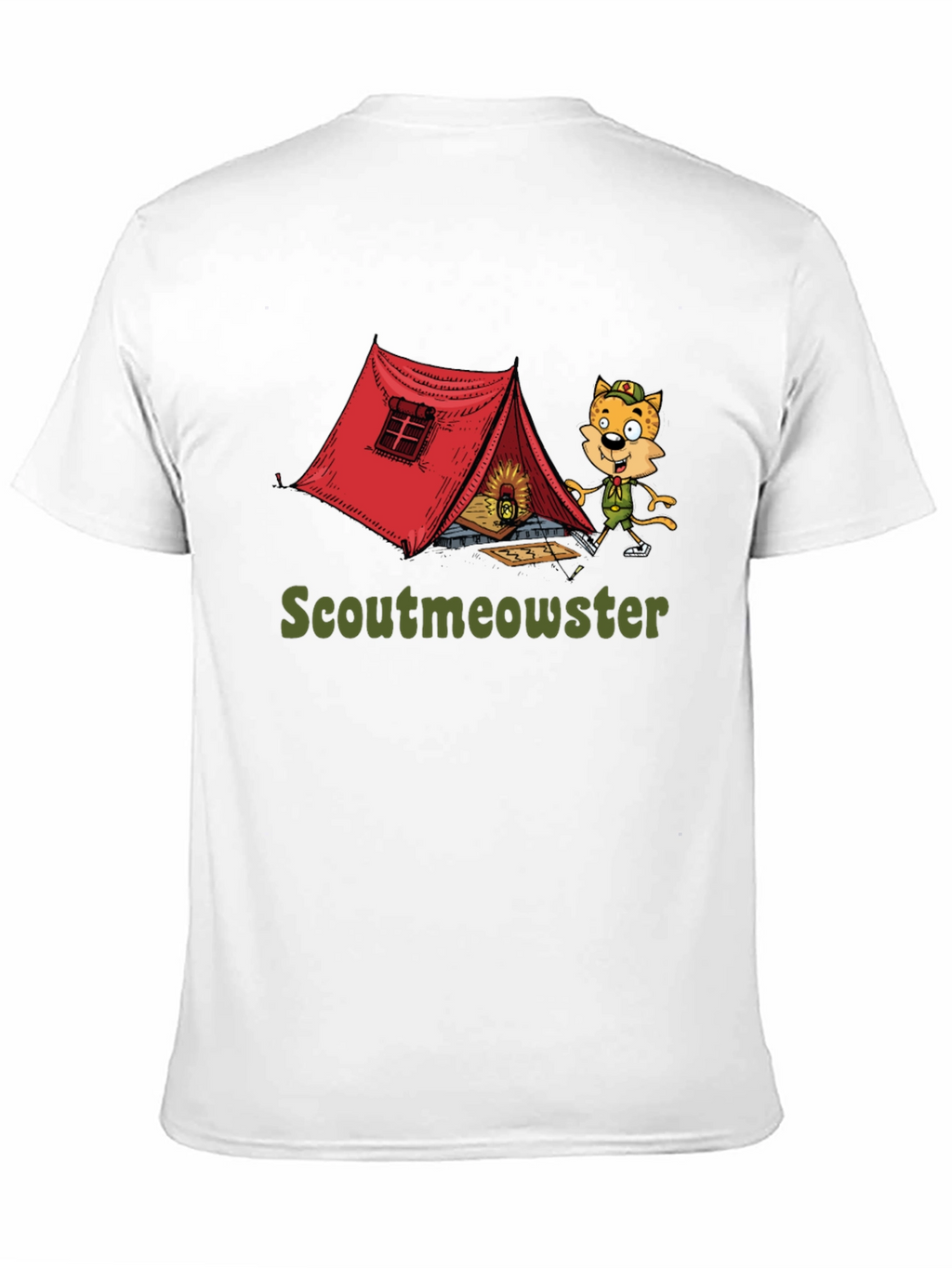 Scoutmeowster Camping Graphic T-Shirt