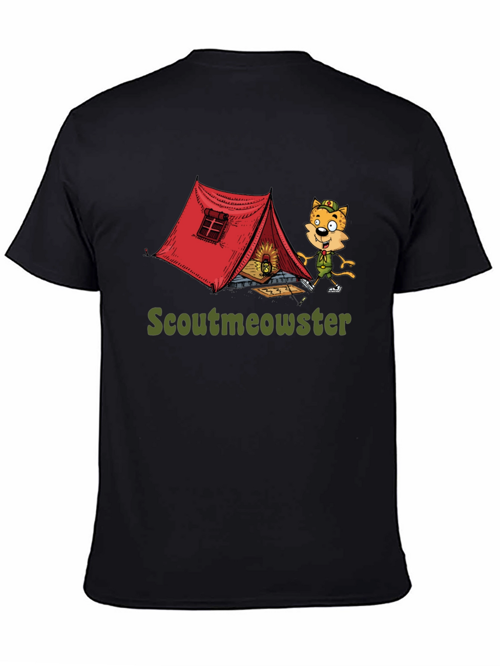 Scoutmeowster Camping Graphic T-Shirt