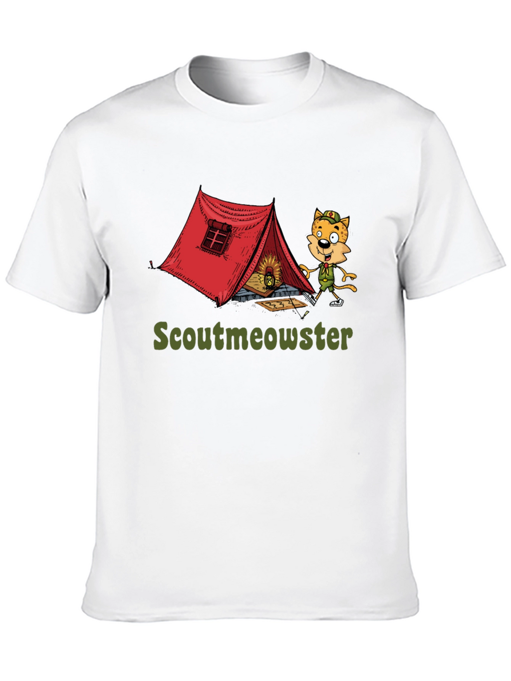 Scoutmeowster Camping Graphic T-Shirt