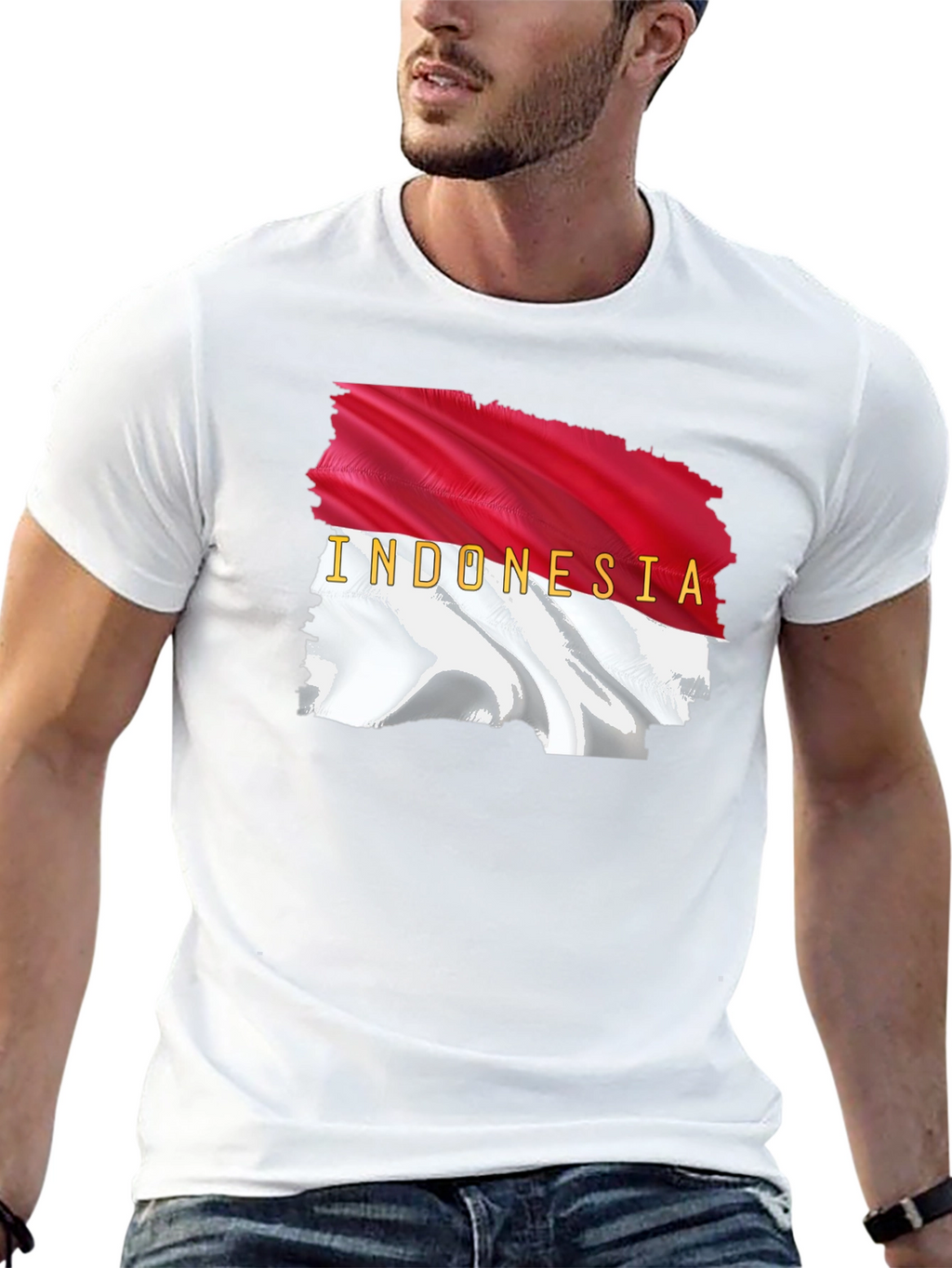 Indonesia Flag Graphic T-Shirt