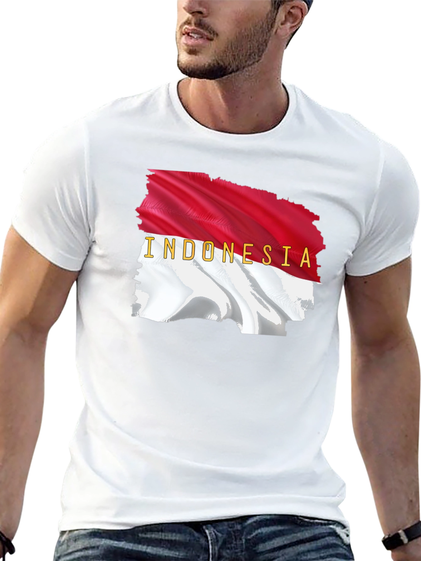 Indonesia Flag Graphic T-Shirt