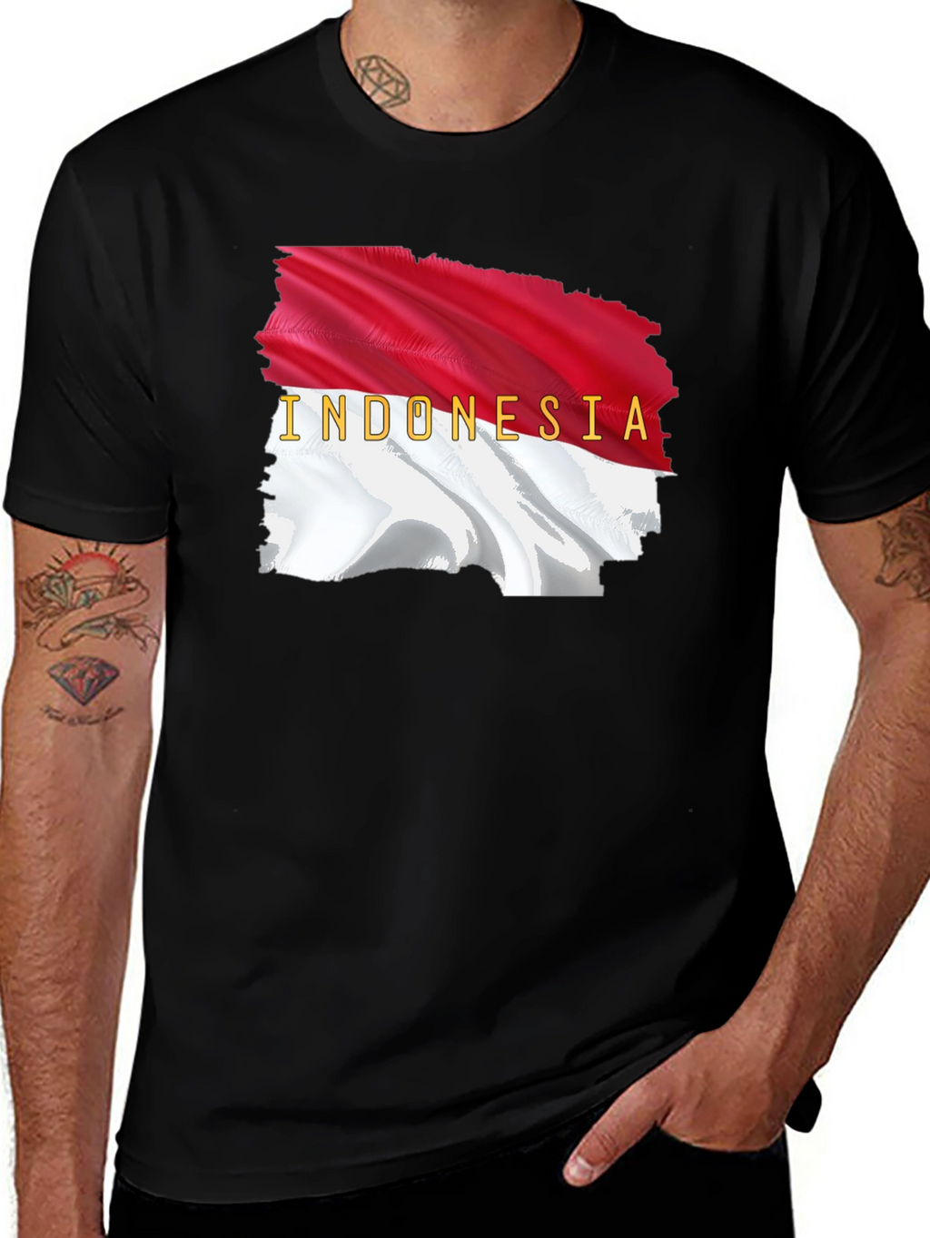 Indonesia Flag Graphic T-Shirt