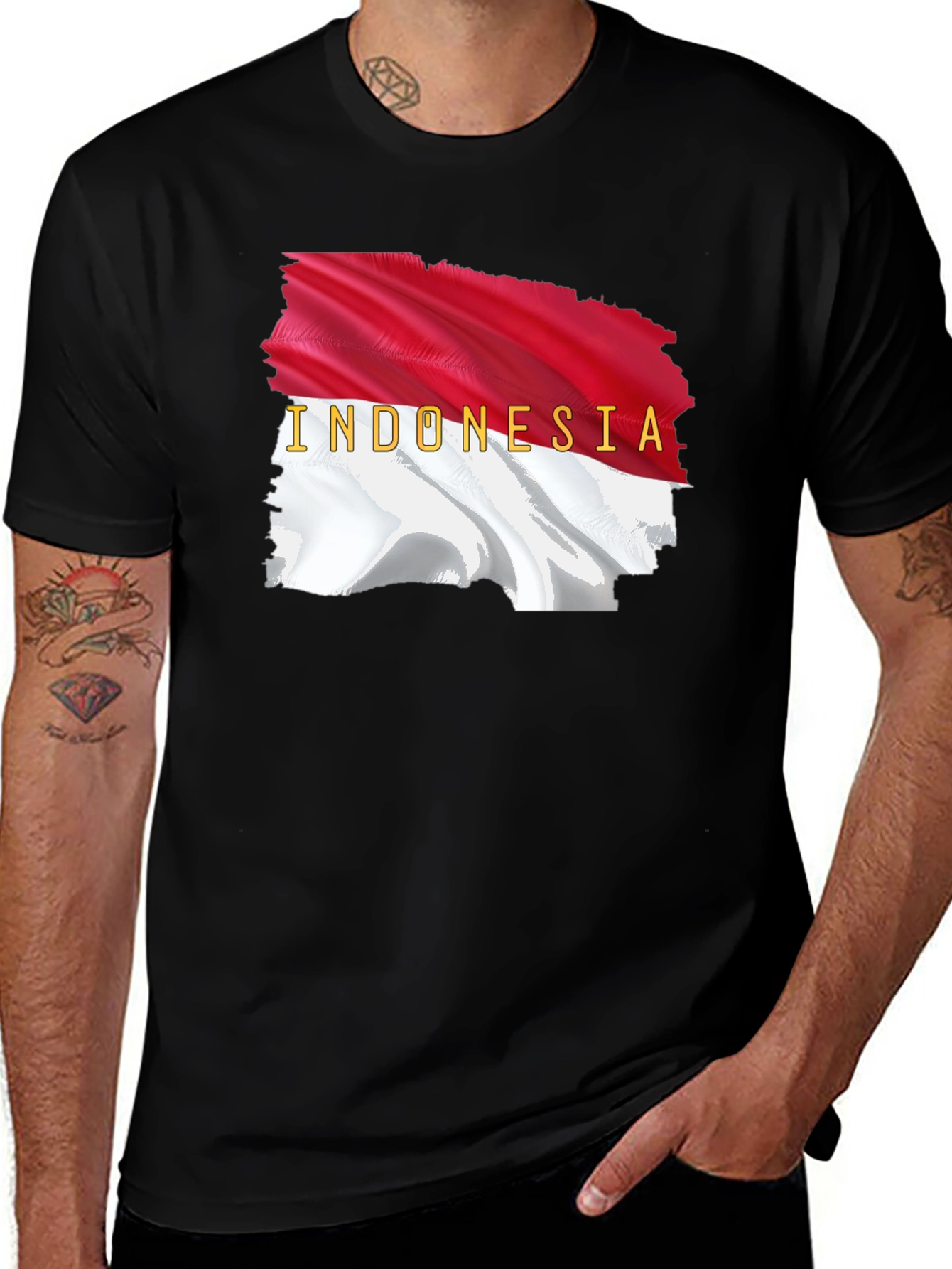 Indonesia Flag Graphic T-Shirt