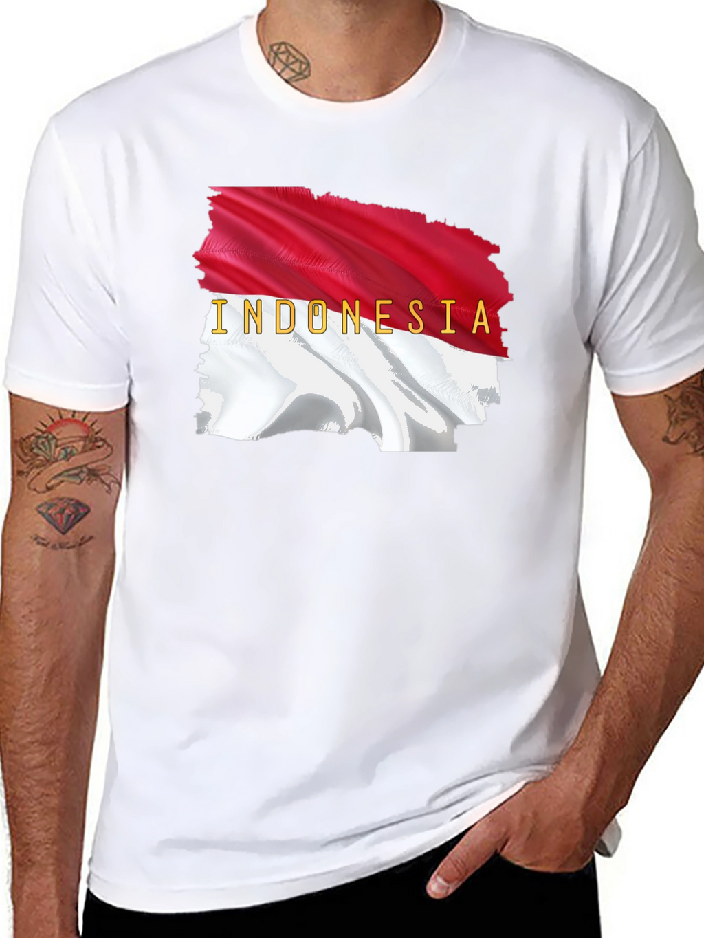 Indonesia Flag Graphic T-Shirt