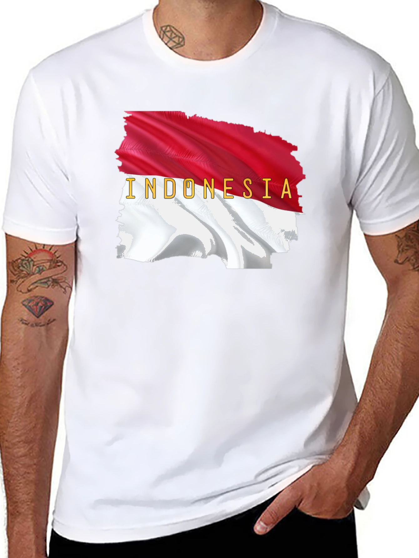 Indonesia Flag Graphic T-Shirt