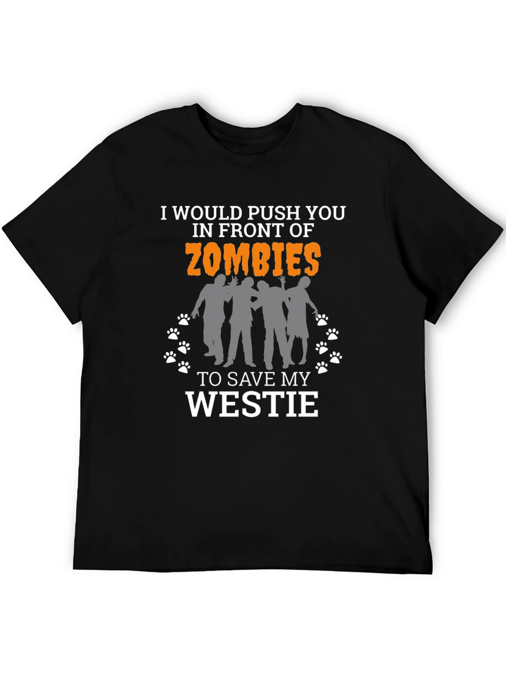 Zombie Westie T-Shirt - Funny Dog Lover Tee