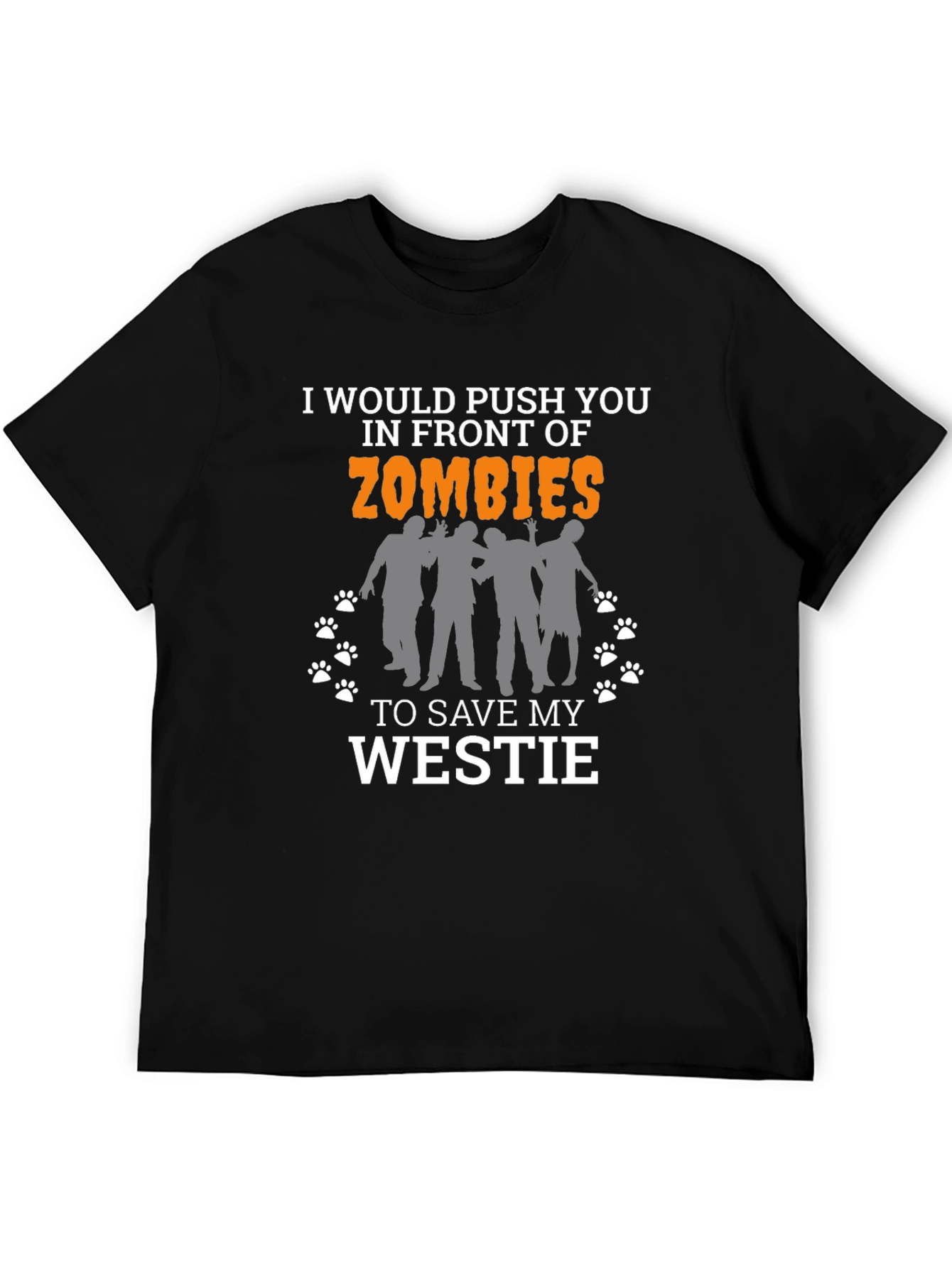 Zombie Westie T-Shirt - Funny Dog Lover Tee