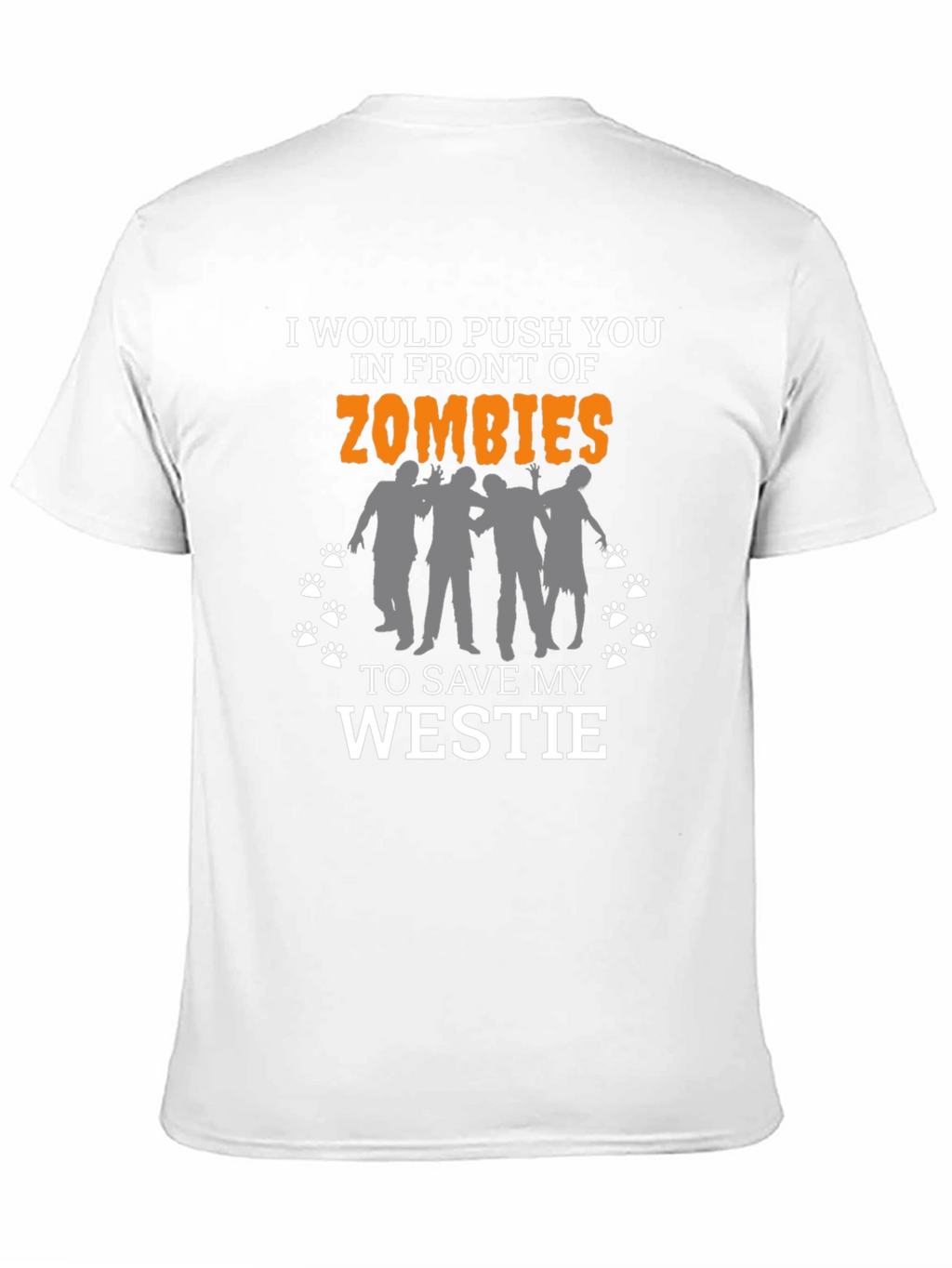 Zombie Westie T-Shirt - Funny Dog Lover Tee