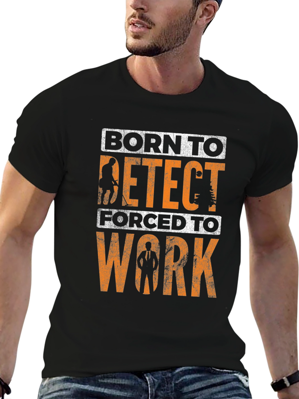 Born to Detect T-Shirt Metal Detecting Gift