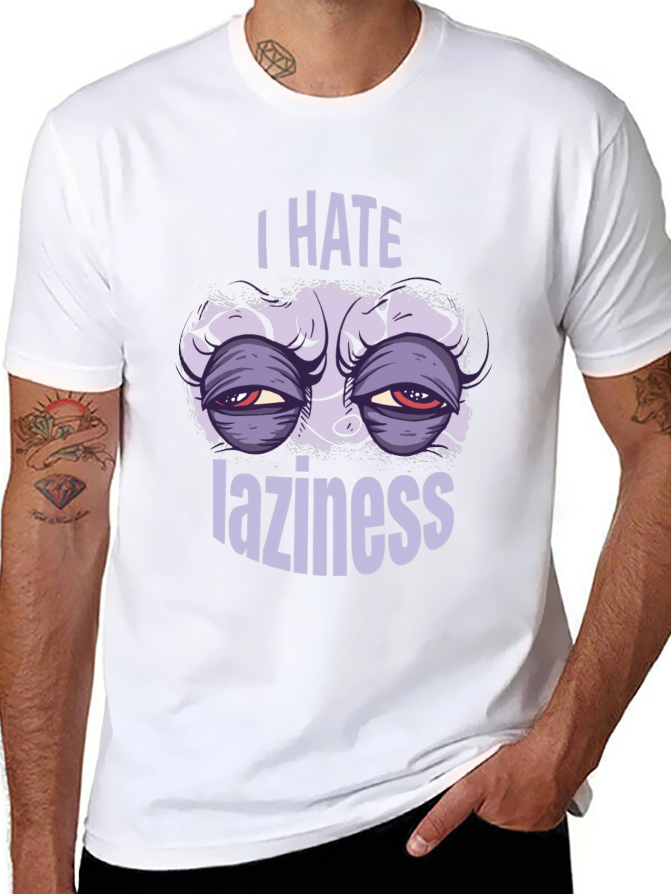 I Hate Laziness Graphic T-Shirt