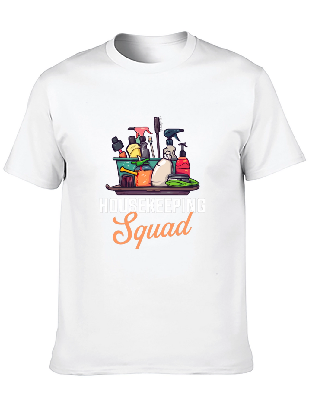 Housekeeping Squad Graphic Black T-Shirt