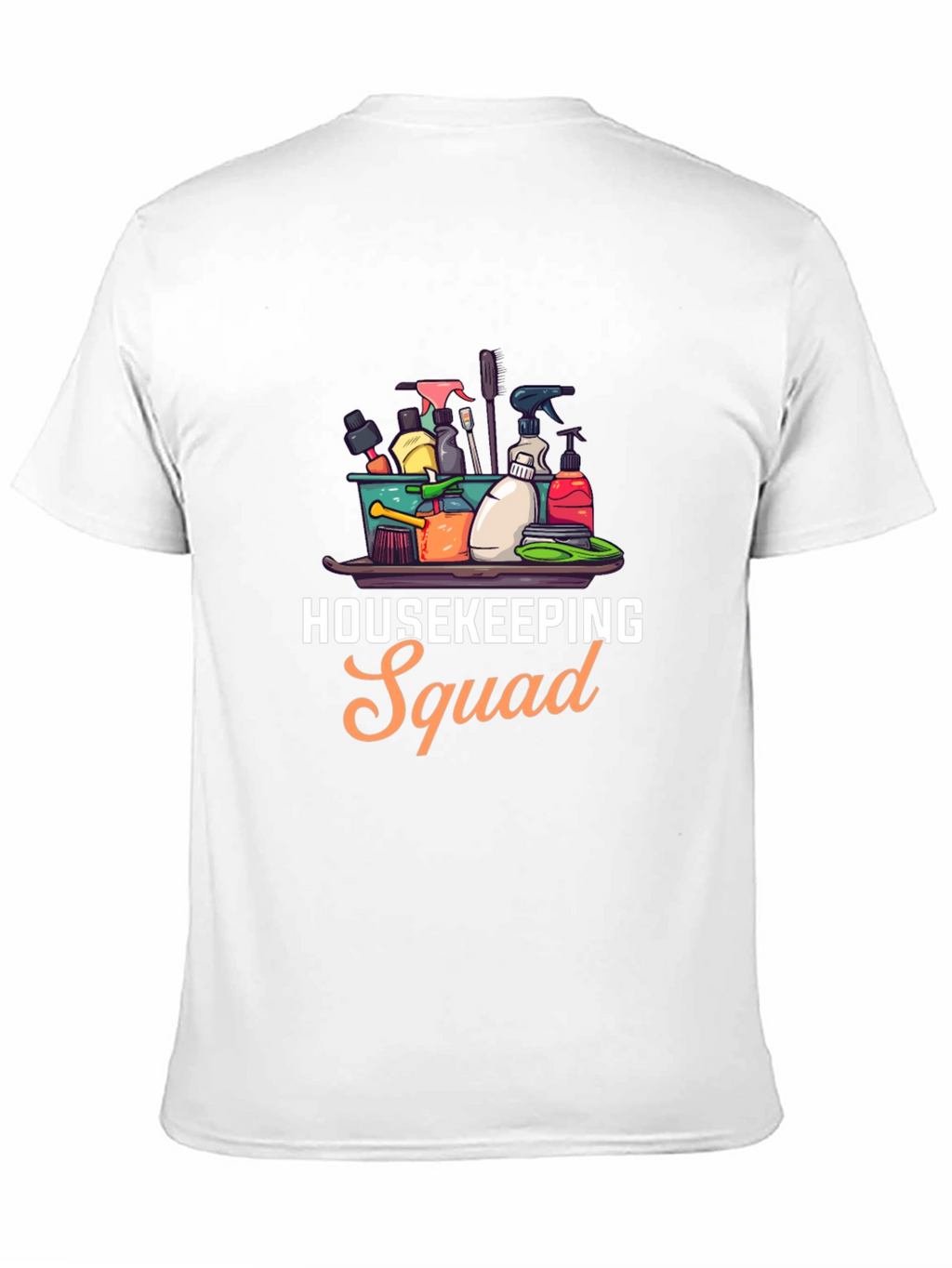 Housekeeping Squad Graphic Black T-Shirt