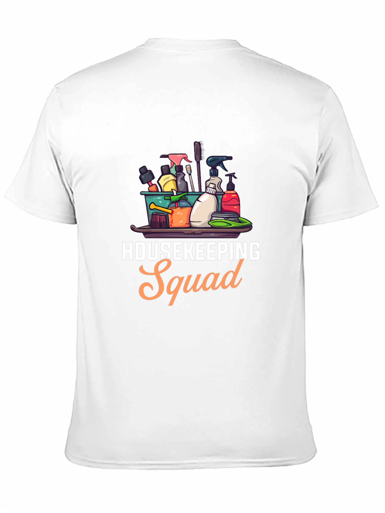 Housekeeping Squad Graphic Black T-Shirt