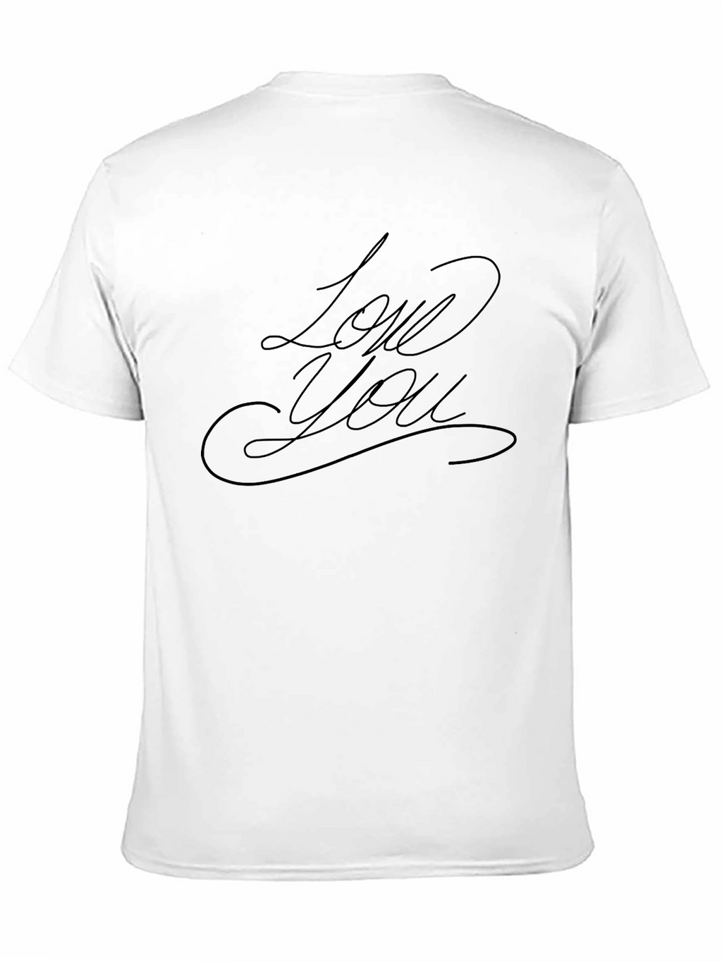 Love You Script Black T-Shirt