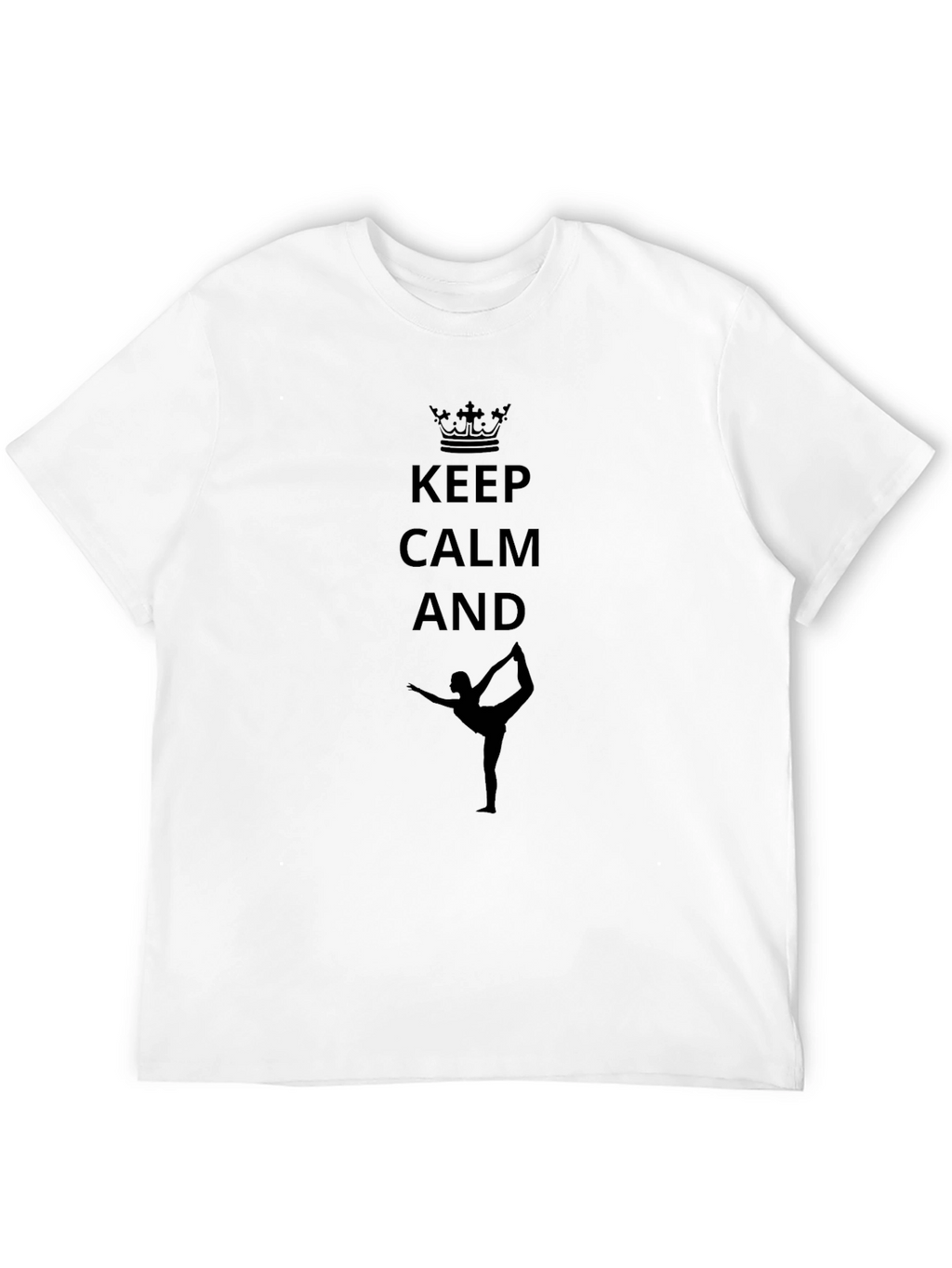 Keep Calm Yoga Black T-Shirt