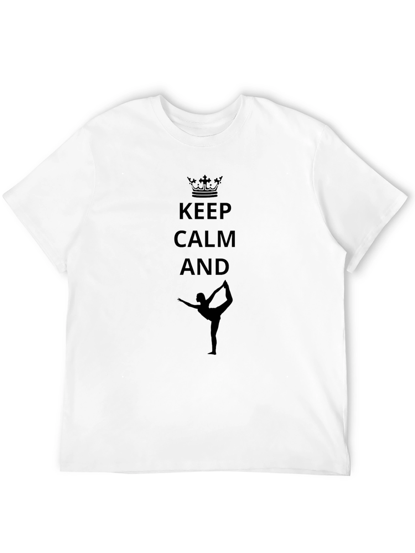 Keep Calm Yoga Black T-Shirt