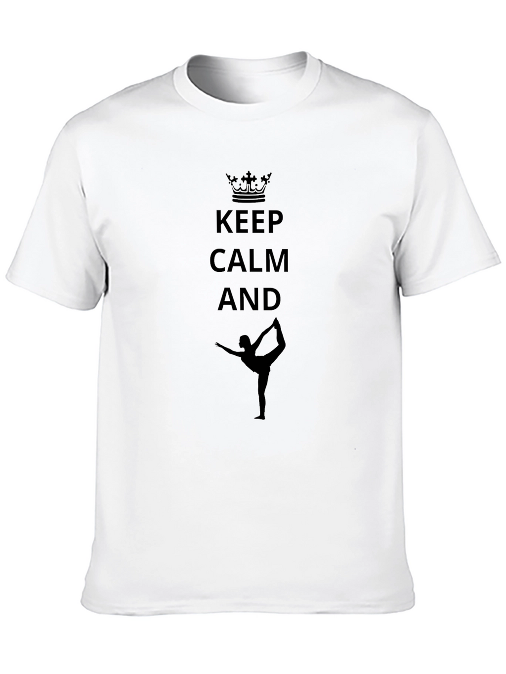 Keep Calm Yoga Black T-Shirt