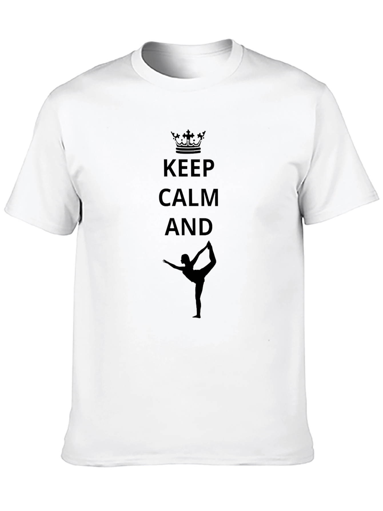 Keep Calm Yoga Black T-Shirt