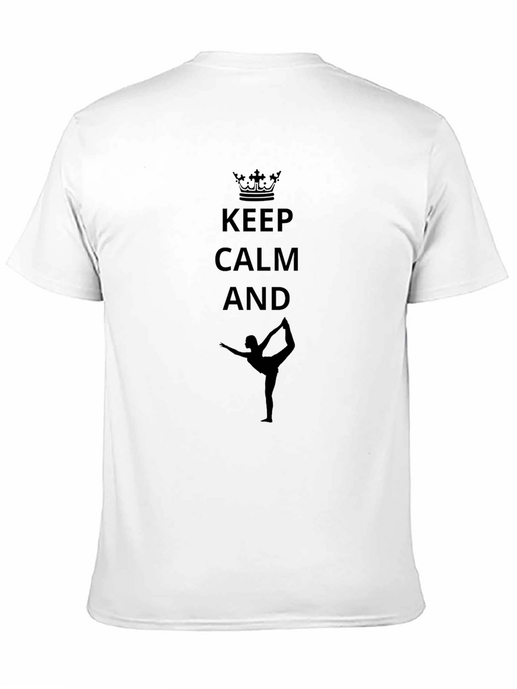 Keep Calm Yoga Black T-Shirt
