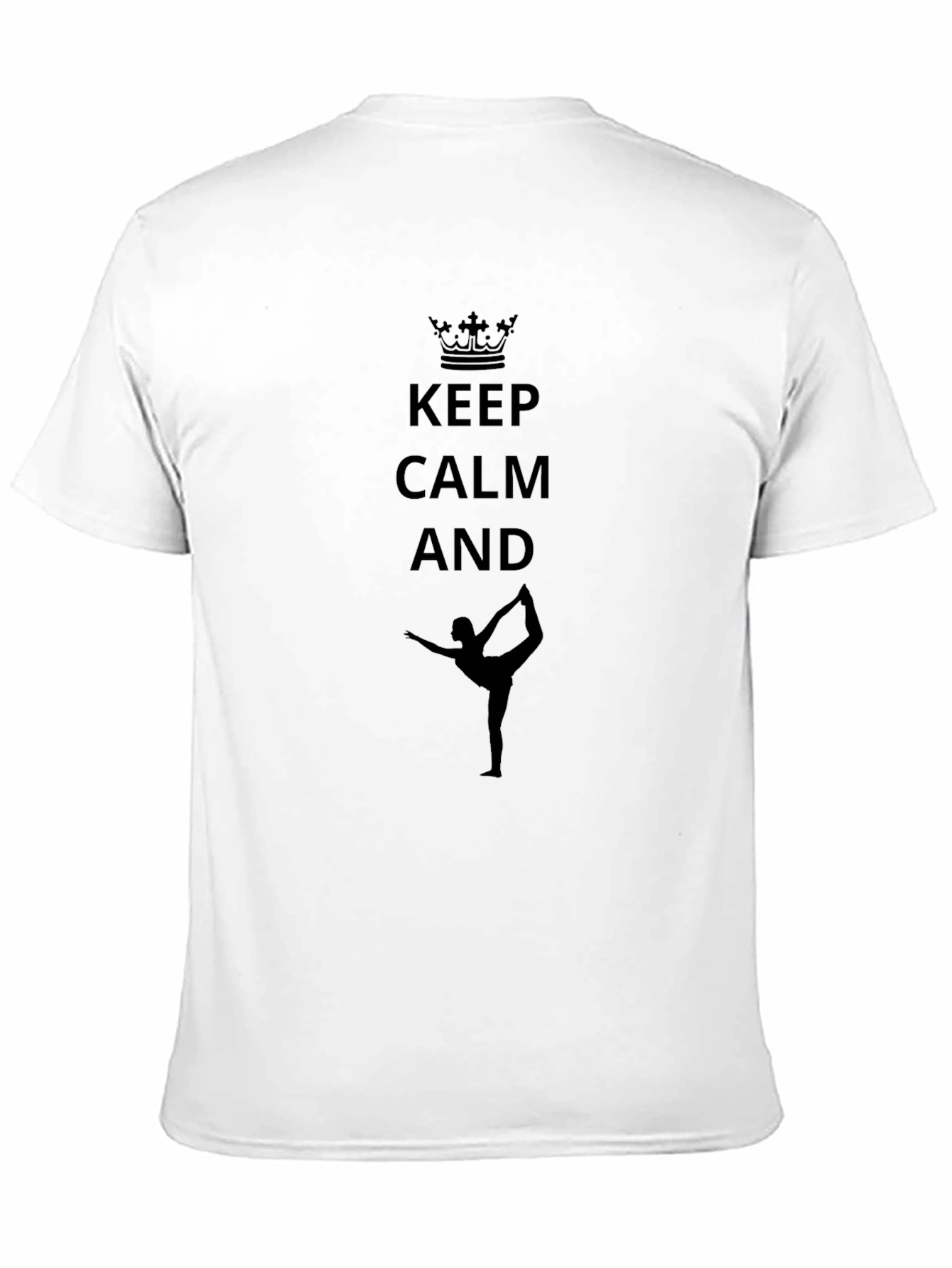 Keep Calm Yoga Black T-Shirt