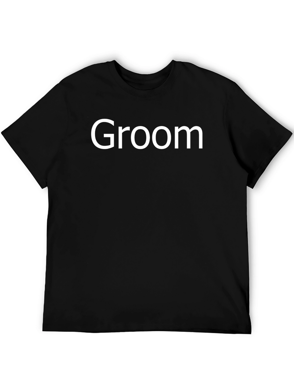 Groom Crew Neck T-Shirt - Black