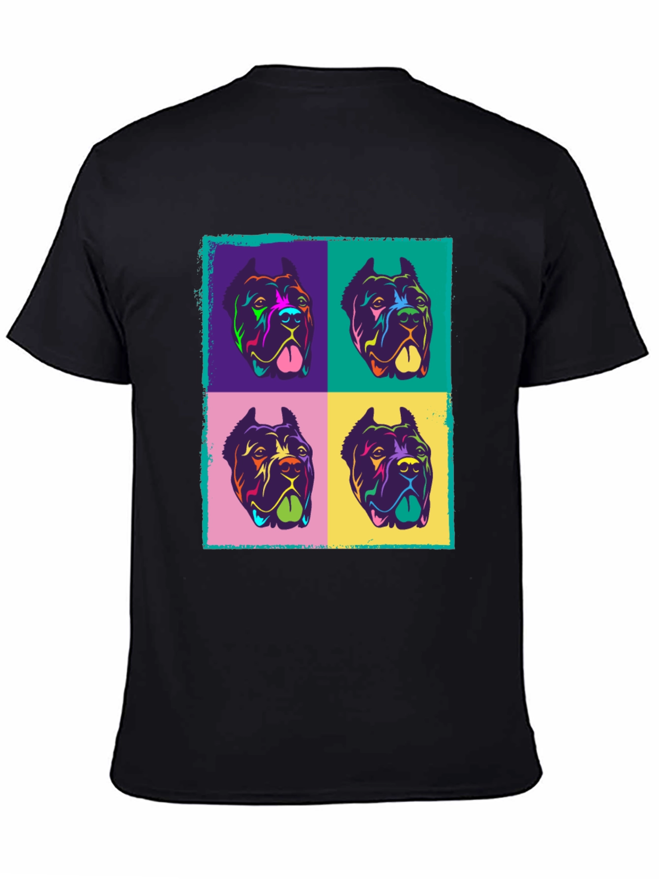 Colorful Dog Pop Art Graphic Tee