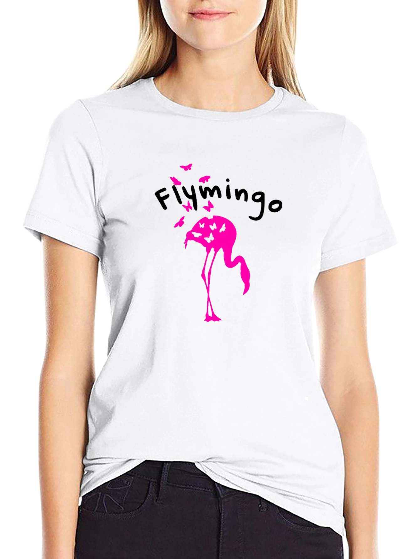 Flymingo Graphic T-Shirt - Black Cotton Tee