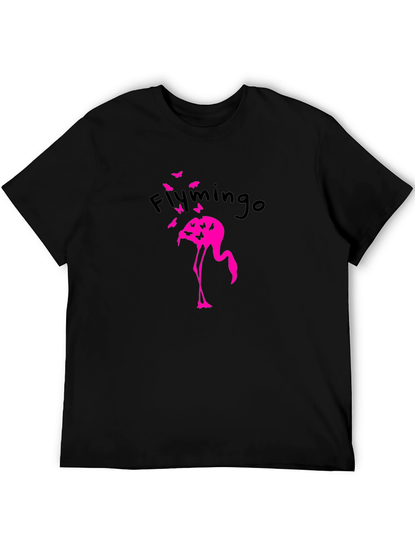 Flymingo Graphic T-Shirt - Black Cotton Tee