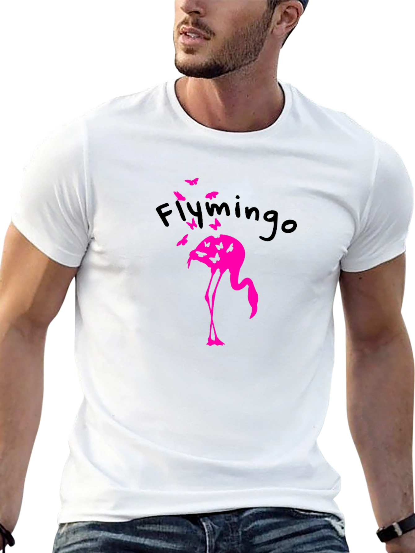 Flymingo Graphic T-Shirt - Black Cotton Tee