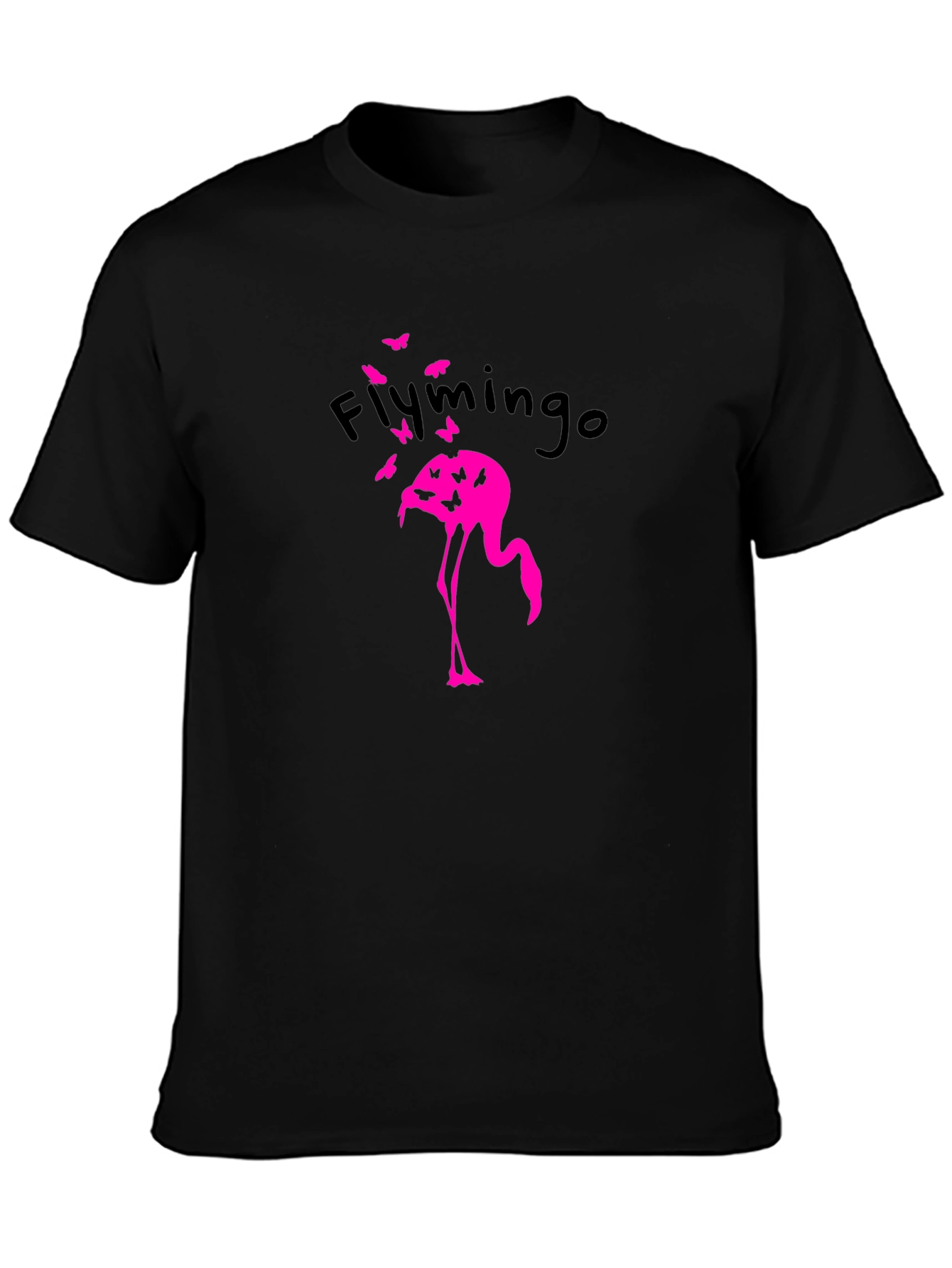 Flymingo Graphic T-Shirt - Black Cotton Tee