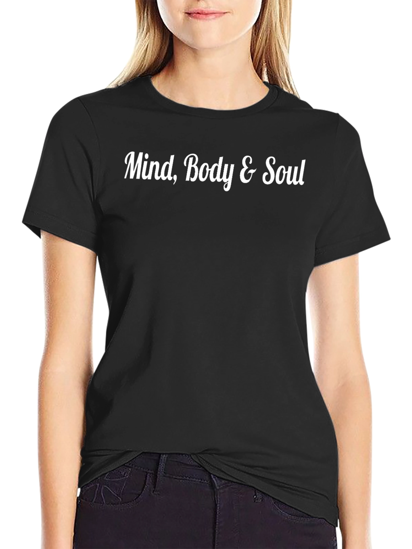 Mind Body & Soul Graphic Tee - Black
