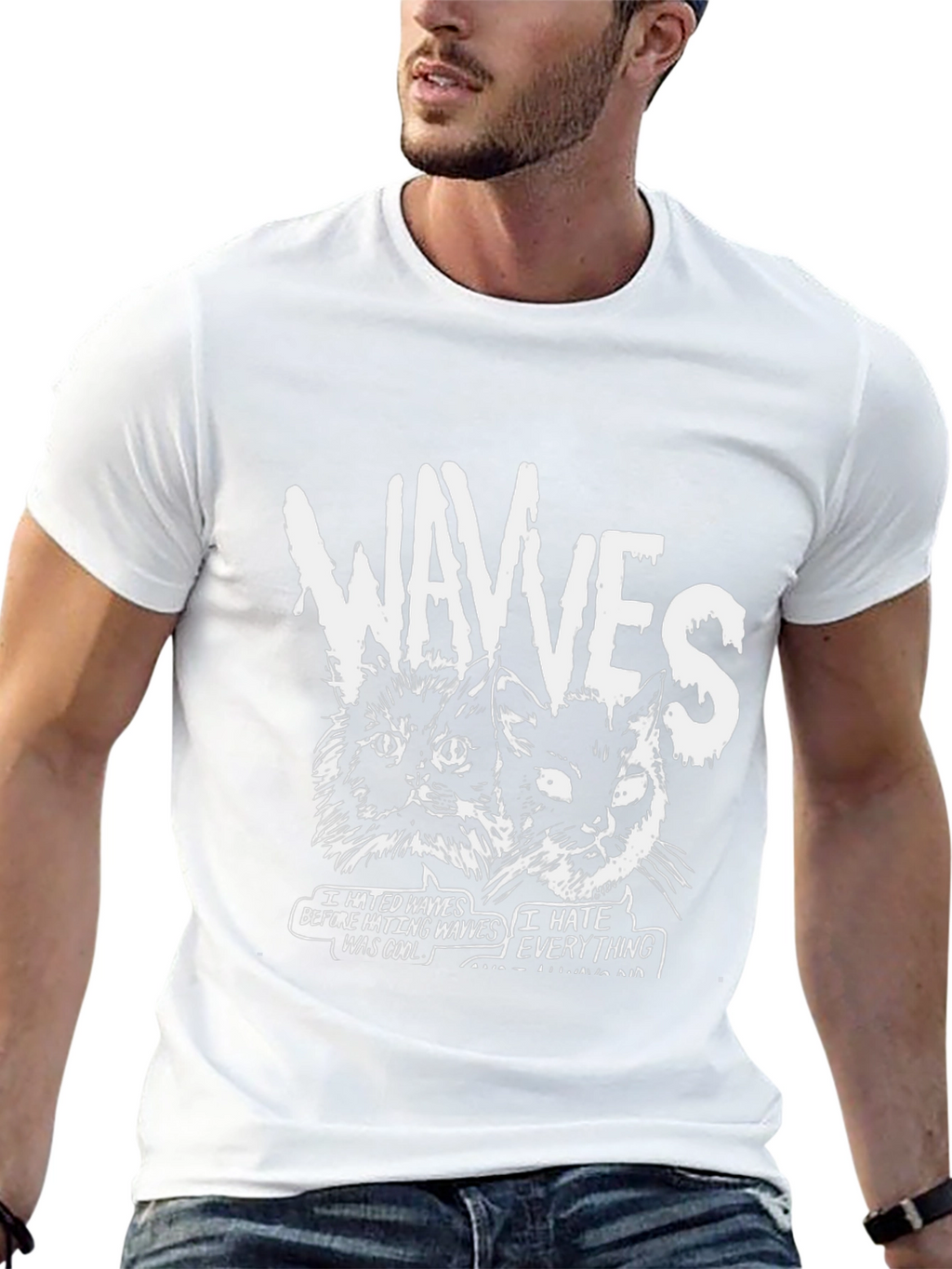 Wavves Cat Graphic T-Shirt