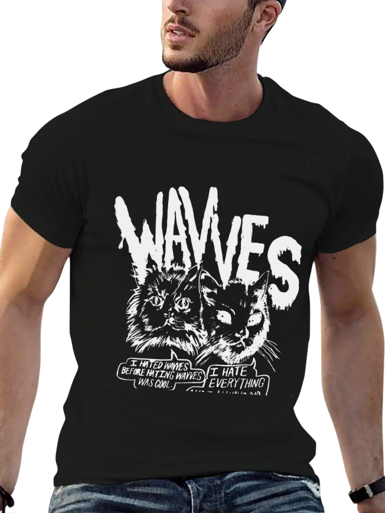 Wavves Cat Graphic T-Shirt