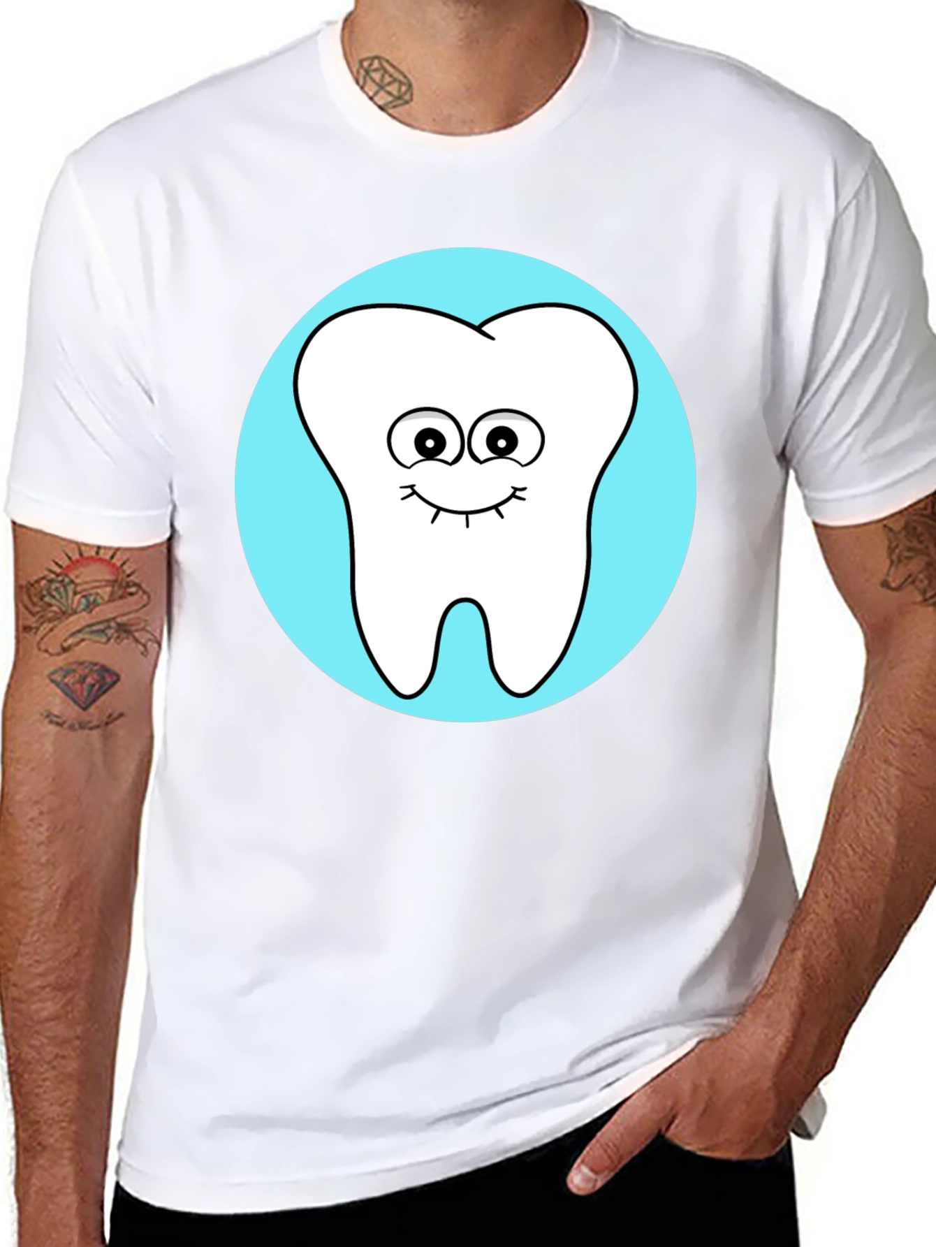 Cute Tooth Graphic Tee - Fun Dentist Shirt