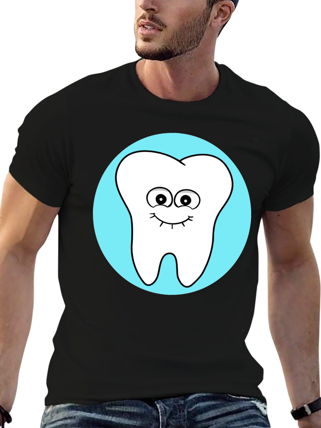 Cute Tooth Graphic Tee - Fun Dentist Shirt
