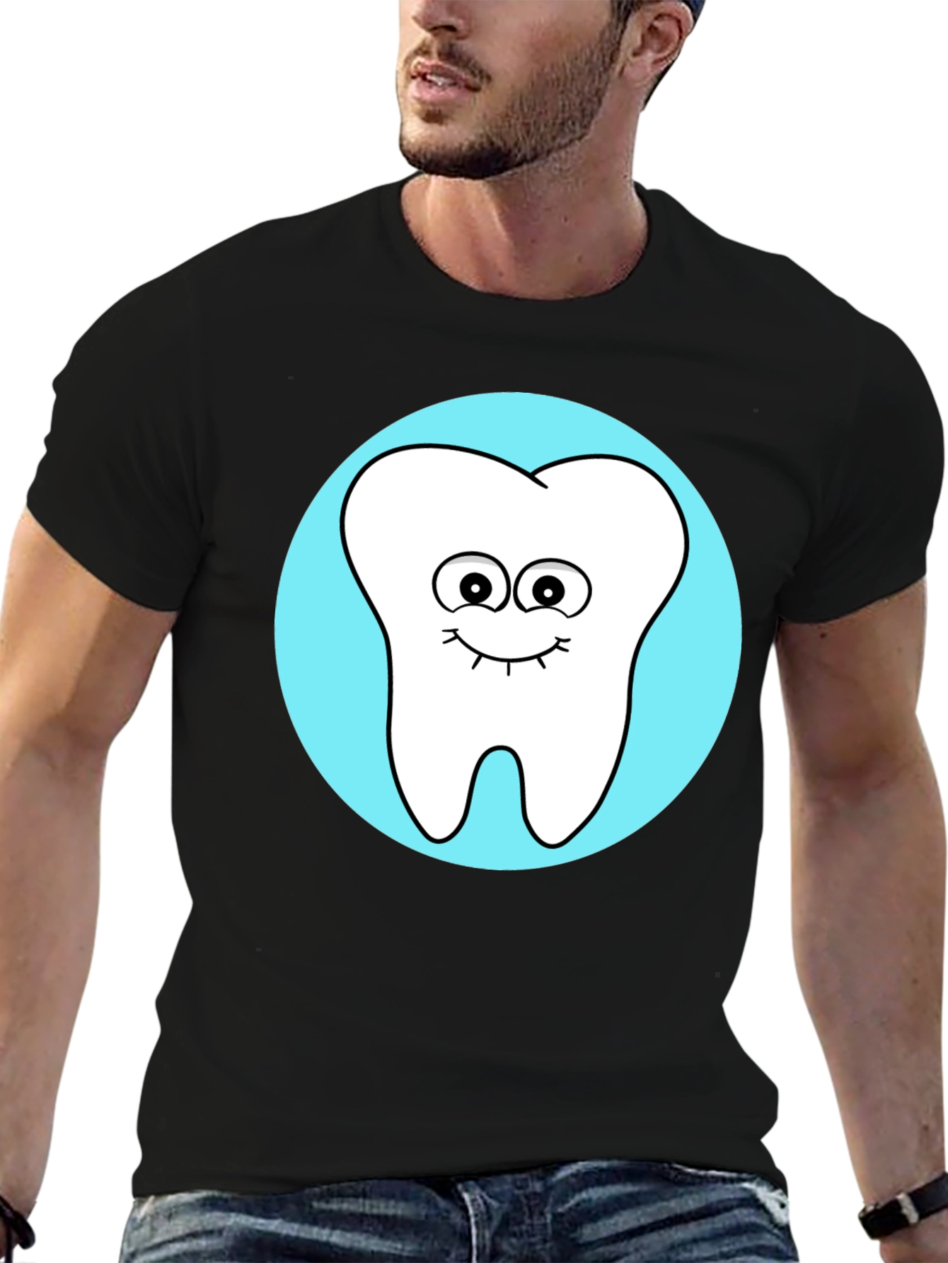 Cute Tooth Graphic Tee - Fun Dentist Shirt
