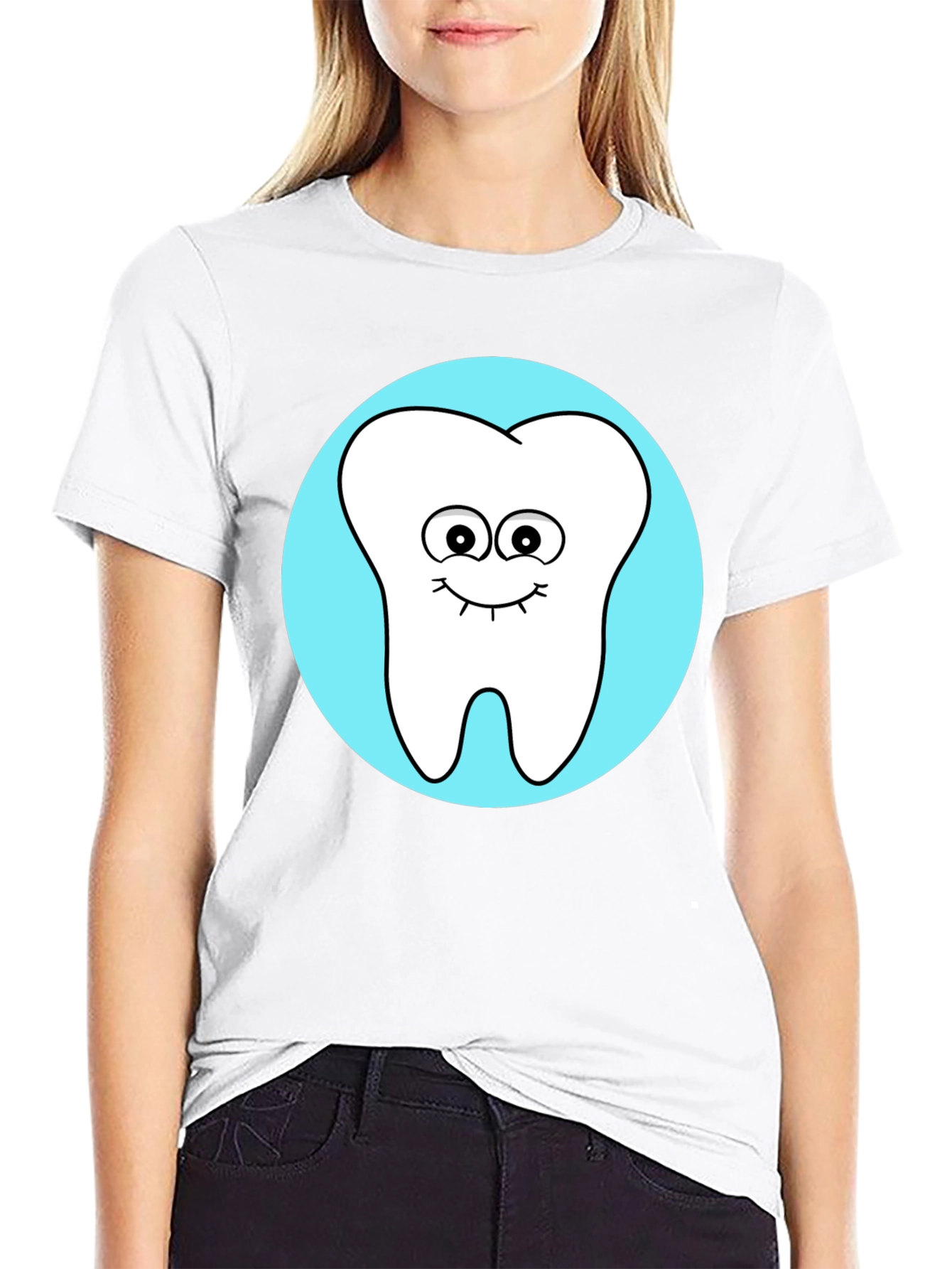 Cute Tooth Graphic Tee - Fun Dentist Shirt