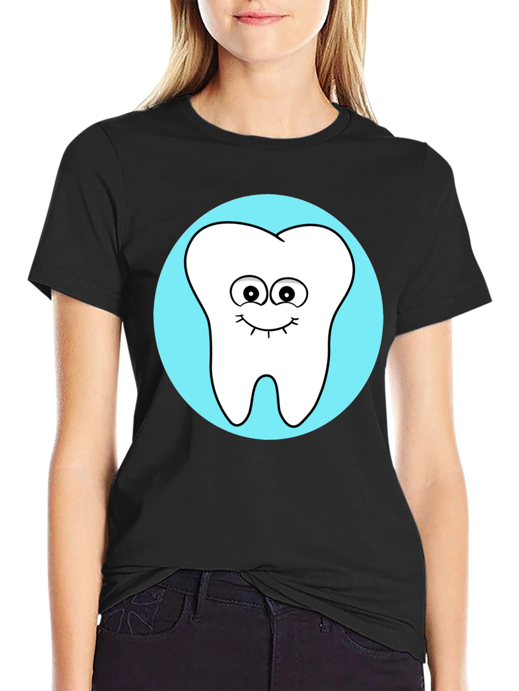 Cute Tooth Graphic Tee - Fun Dentist Shirt