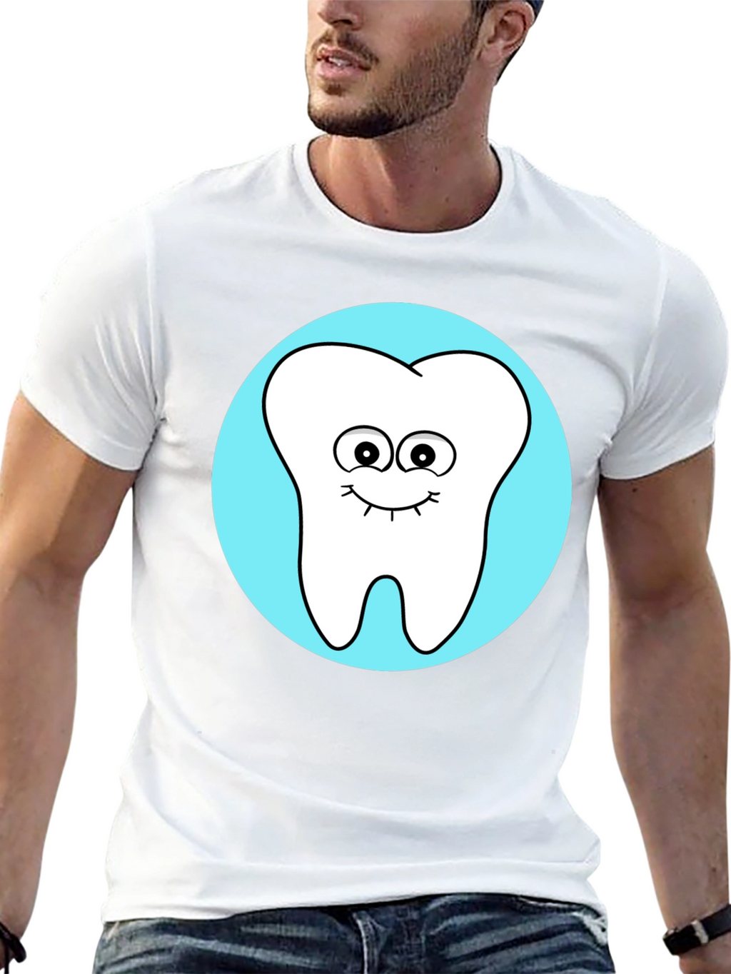 Cute Tooth Graphic Tee - Fun Dentist Shirt