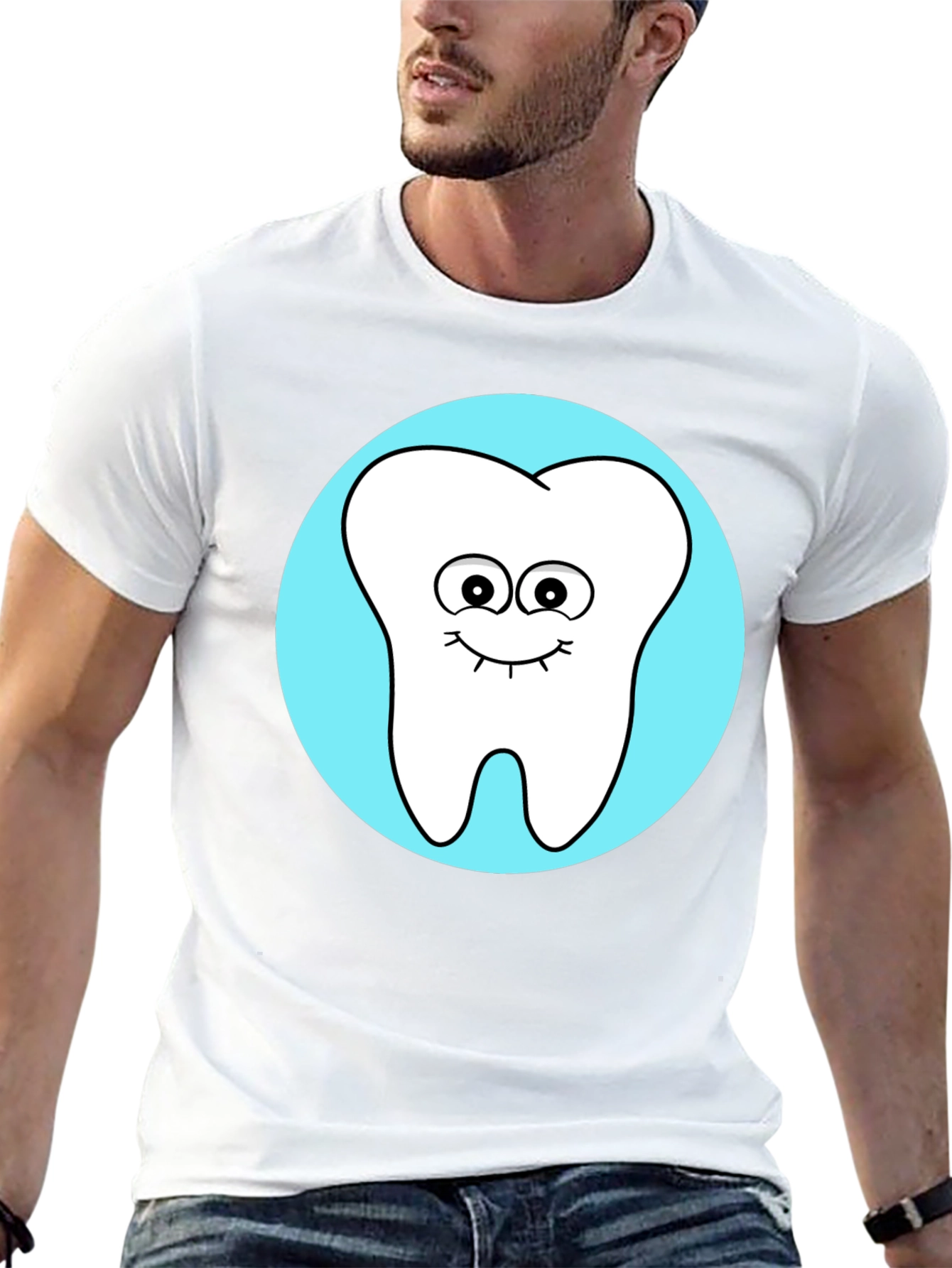 Cute Tooth Graphic Tee - Fun Dentist Shirt