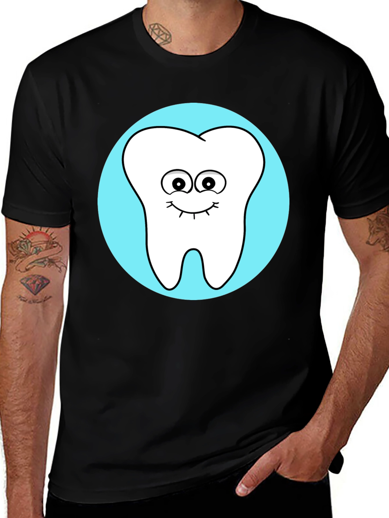Cute Tooth Graphic Tee - Fun Dentist Shirt