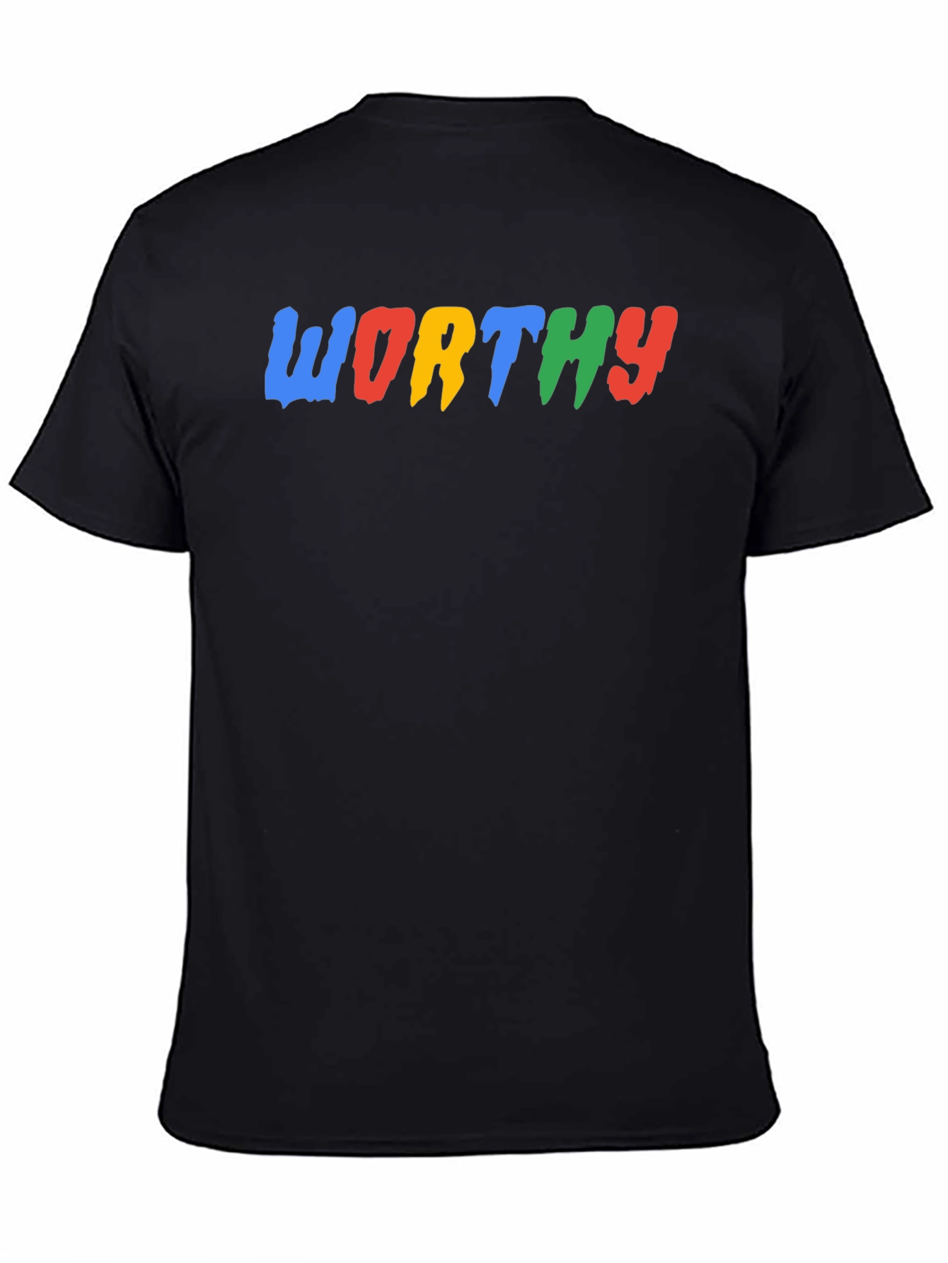 Worthy Graphic Print Black T-Shirt