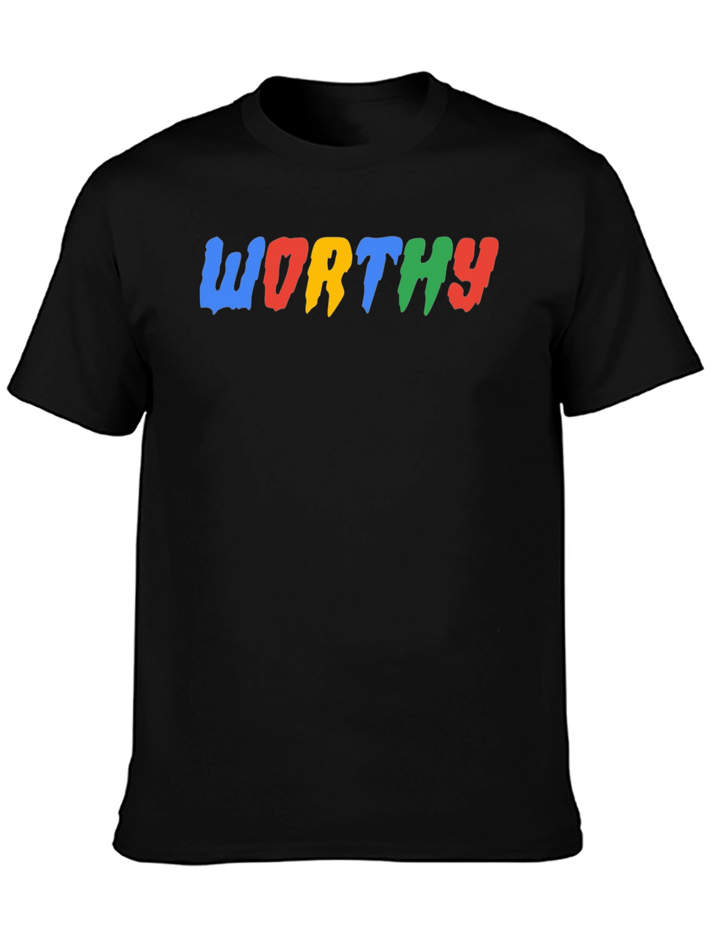 Worthy Graphic Print Black T-Shirt