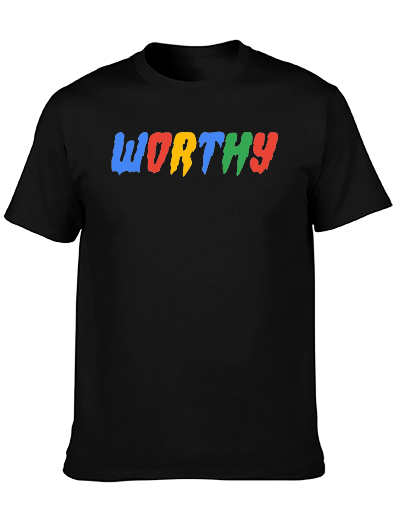 Worthy Graphic Print Black T-Shirt
